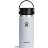Hydro Flask - Coffee Flask - Termos da viaggio per caffè 473 ml (16 oz) - Acciaio inossidabile con isolamento sottovuoto e coperchio a prova di perdite - Wide Mouth - White