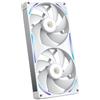 NZXT F280X - Ventola Performance RGB PWM Monoscocca 280mm - Bianco
