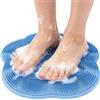 Generic Tappetino Scrub Piedi Per Doccia Ventose in Silicone Antiscivolo | Tappetino Scrub Massaggiante Per Schiena E Piedi Per Uso Domestico, Bagno, Vasca da Bagno, Dormitorio, Spa, Uomo, Donna,