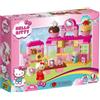 Androni Unico Plus - Set da costruzione "Hello Kitty Café" compatibile, 82 pezzi