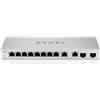 Zyxel XGS1210-12 - V2 - Switch - gestito - 8 x 10/100/1000 + 2 x 100/1000/2,5G + 2 x 1 Gigabit/10 Gigabit SFP+ (Uplink) - Desktop, installabile a parete