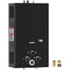 ORTOSUD 10L Scaldabagno a Gas GPL,Istantaneo Portatile da Esterno Scaldabagno,Montaggio a Parete Senza Serbatoio, Modalità Inverno-estate, Con Display Digitale, Dispositivi di Sicurezza Multipli