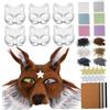 Xdyyjrasa Kit Maschera Therian - Set Fai da Te Maschera per Gatti da 40 Pezzi per Giochi di Ruolo di Halloween