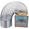 D.A.Y. Republic Giocattolo in metallo Slinky con bobina grande, giocattolo | 6,5 cm argento retrò slinky metallo costruzione, metallo slinky giocattolo per bambini e adulti, passeggiate scale