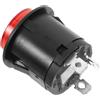 CVUTOVO Pulsante di Avviamento per Giocattoli Elettrici 3 Pin Rosso | Pulsante Accensione Auto, per Motociclette Elettriche e Ride-on, Finitura Lucida e Montaggio Rapido
