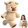 TELAOBAN Mucca Morbido Peluche, 45 cm Peluche Highland Cow, Pe-luche Che Corre, Running Cow Plush, Pelu-che Che Corre Cartoon, Bambola Da Vitello Che Co-rre, Peluche Vitello Corsa, Regalo per Fan e Famiglia