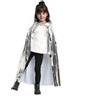 Proumhang Mantello da Principessa Scintillante per Bambine Mantello di Halloween Mantello Scintillante Cosplay Misterioso Festa del Mago di Mardi Gras Costume di Natale in Maschera Argento 80cm