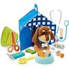 Hape Set Veterinario, Kit Giocattolo in Legno per Bambini, Clinica veterinaria Portatile