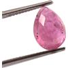 Naturale Certificato Rubino Glassfilled Loose Pera Dorso Rose-Cut Gemma 4.00 KT