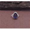 Anello Fatti a Mano in Argento 925 con Gemma Ametista Viola Africana, 2 mm