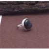 Anello Fatto A Mano In Argento Sterling 925 Labradorite Naturale Blu C-17