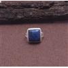 Anello Artigianale In Argento 925 Con Gemma Lapislazzuli Naturale C-16