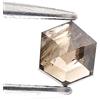 NATURAL ROSE CUT DIAMONDS Diamante Esagonale Grigio Marrone 0.27 CT Naturale Colore Fancy