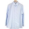 Suitsupply Uomo Camicia 43/17 Luce Blu Elegante Slim Fit Traveller Puro Cotone
