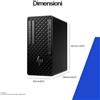 HP INC. HP E26G3ET PC/stazione di lavoro 265 32 GB DDR5-SDRAM 1 TB SSD Windows 11 Pro Tower AI Workstation, AI PC Nero