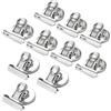 GUTE LINES Fermacarte, Clip Multiuso in Metallo, Pinze Multiuso, Clip del Raccoglitore,Ufficio di Cancelleria Pinze, per Ufficio, Scuola e Famiglia (Argento, 18pz x 30mm)