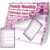 evelay Calendario da parete 2025, 5 colonne, formato A3, mensile per personale, agenda familiare, visualizzazione mensile, M2M (gufo)