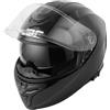 JDC Casco da Moto Integrale - Doppia Visiera Retrattile ECE 22.06 - SABRE - Nero - XL