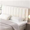 ZCXRYFL Cuscino Testiera Imbottito/Copri Testiera Letto, Cuscino Da Lettura Anti-collisione, Fodera Protettiva Antipolvere Per Lo Schienale Della Testata Del Letto, Lavabile(No headboard-160x60x10cm,Beige)