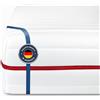 BMM Classic 19 Materasso 160x200 cm, rigidezza H3 media, materasso in schiuma fredda Certificato Öko-Tex, Materasso ergonomico a 7 Zone, altezza 19 cm, materasso Sviluppo prodotti in Germania.