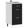 vidaXL Base per Cucina Rovere Nero 40 x 46 x 81,5 cm
