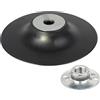 wolfcraft Platorello 125 mm per Smerigliatrice Angolare con Dado M14 | Supporto per disco abrasivo per smerigliatrice e disco per legno smerigliatrice, 12200 RPM, ISO 15636. 2454000
