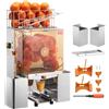 VEVOR Spremiagrumi Elettrico Commerciale 120 W, Estrattore di Succo Alimentazione Automatica con Filtro Estraibile e Secchio Raccolta Buccia per Pompelmo Arancia da Ristorante Caffetteria Bar Feste