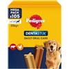 Dentastix Snack per La Igiene Orale (Cane Grande +25 Kg), 270 G 105 Pezzi - 15 C