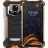 DOOGEENEXT Smartphone Robusto S8P 10000 mAh Batteria, Octa-core 6GB+128GB Android 10, Fotocamera Quadruple 21 MP, 6,3 FHD + Corning Gorilla Glass, Ricarica Wireless, Rugged Telefono IP68 NFC ARANCIONE