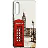 Mixroom - Cover Custodia Back case In TPU Silicone Morbido Per Samsung Galaxy A30S Fantasia Cabina Telefonica Londra M732