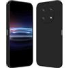 RankOne Custodia per HONOR Magic4 Lite 5G (6.81 Inches) Cover Morbida in Silicone TPU - Nero