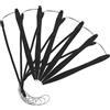 COOPHYA 6 Pennini Touch Resistivi ABS con Cordino Elastico Antismarrimento | Penna Schermo Touch, Punta Precisa per Input Accurato, Uso Casa e Viaggio, Nero