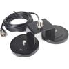 YNIBST Base di montaggio magnetica SO239 per antenne, con cavo coassiale RG58 da 5 metri (16.4ft) e connettore PL-259, foro 16mm (5/8in), compatibile con Retevis Anytone Midland radio mobili antenne