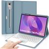 Tiiomioon Tastiera per Lenovo Idea Tab Pro 12.7 Pollici 2025 con Cover | Touchpad Magnetico Staccabile Keyboard, Italiano QWERTY, Custodia Tastiera Senza Fili Bluetooth con Portapenna, Blu Grigio
