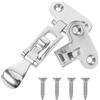 DEARMAMY Catenaccio Marino in Acciaio Inox 316 110x50 Mm Argento | Yacht e Quadri Elettrici, con Viti Incluse, Fissaggio Sicuro e Serraggio Stabile