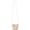 AKOOSY Borsa Tracolla Chiusura a Zip Sicura, Materiale Paglia e Cotone in Paglia Fiori in Pizzo Colore Casuale per Bambine per Attività All'aperto e Uso Pratico