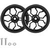 BELOWSYALER Bike Easy, Nero | Piegato Rolling, Lega di Alluminio 80 Mm Coppia con Viti Rondelle, Giornaliero