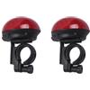 BESPORTBLE 2 Pezzi Campanello Bicicletta Elettronico a Fungo Rosso, Allarme | Bici da Montagna e Bici Comuni, Plastica Componenti Elettrici, Batteria 1, 5 V Inclusa