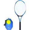 Genérico Allenatore portatile da tennis, palla di rimbalzo da tennis, strumento di allenamento leggero con racchette, base in lega, corda in fibra di filo per interni ed esterni, adulti, bambini