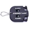 BESTOMZ Contatore Punteggio Golfista Compatto per Colpi e Putt, Nero | Plastica e Metallo Catenina a Sfere, Portatile, Accessorio Tascabile per Segnare Colpi e Putt