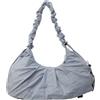 Generic Borsa a tracolla da donna, leggera, pieghettata, per yoga, palestra, grande | Borsa da viaggio increspata borsa a tracolla in tela tinta unita per le donne leggera pieghettata borsa da yoga grande