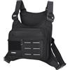 Generic Borsa da petto regolabile grande per gilet da esterno, Nero , Refer to | Marsupio da donna per viaggi, corsa, escursionismo, palestra, pesca, lavoro