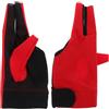 Luxshiny Guanti da Biliardo Stile Elegante Rosso in Mesh, a Tre Dita | Controllo e Stabilità, Facili da Pulire, Accessorio per Carambola e Snooker