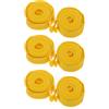 JOINPAYA 6 Pezzi Nastro Anti Foratura per Bici, Striscia Pvc Gialla | Camera D'aria e Copertone, Elasticità Elevata, Montaggio Rapido, Uso su Mountain Bike e Terreni Complessi