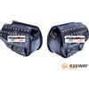 Keeway Moto BORSE SIMILPELLE NERE BORCHIE CROMATE 18 LITRI MOTOCICLI CUSTOM MORBIDELLI BENDA