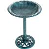 Outsunny Abbeveratoio da Giardino per Uccelli da Esterno con Design Fleur-de-lis e Finitura Invecchiata, Leggero e Resistente, Verde | Aosom Italy