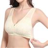 HLYLDL Reggiseno Taglie Forti con Cerniera con Cerniera da Donna Reggiseno Comodo in Cotone Senza Fili Coppa Ultra Morbida per Le Donne anziane