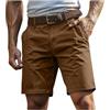 Generico Pantaloncini Uomo Bermuda Uomo Estivi Cargo Shorts con Tasche Laterali Pantaloni Corti Slim Fit Multi Tasche Tasconati Pantaloni Leggeri Sportivi S-4XL
