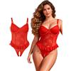 ohyeahlady Body Sexy Donna Lingerie Con Buco Pizzo Taglie Forti | Body Aperto Curvy, Badydoll,Completo Intimo Elegante,Schiena Scoperta,Con Ferretto,Intimo Seducente,To Lingerie,Festival,Rave