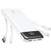 Charmast Power Bank con Cavi Integrati, 22.5W 20000mAh Ricarica Rapida | Powerbank Portable Charger with 5 Outputs and 4 Inputs Compatible with iPhone 17 16 15 14 13 12 11 Series, Samsung, Xiaomi